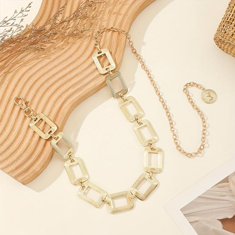 Vintage Metal Waistband Chain Belt for Women