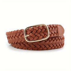 Classic Solid Braid Belt Vintage Pin Buckle Jeans Pants Belt