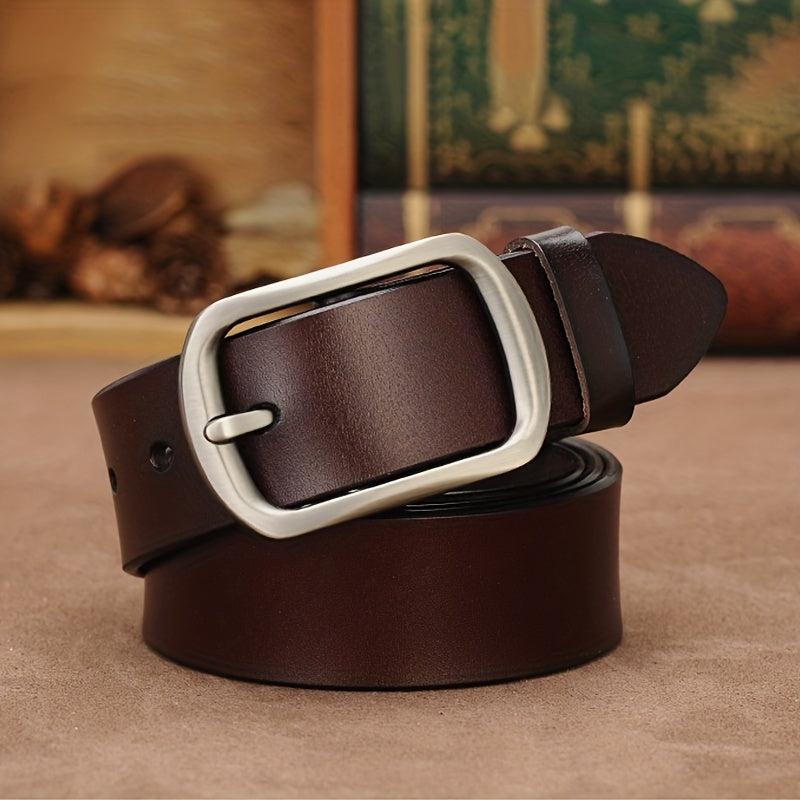Vintage Leather Belt Solid Casual Jeans Pants Belt Unisex