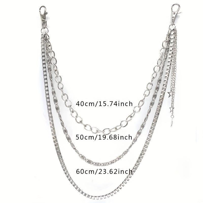 Pentagram Pendant Tassel Chain Punk Pant Chain