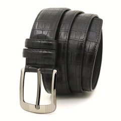 Alloy Single Prong Dress Buckle Belt for Men