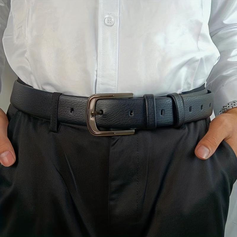 Needle Buckle Belt Men's Perforated Casual Vintage Business Belt