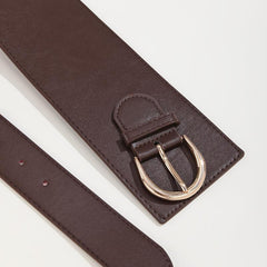Wide PU Leather Belt Vintage Costume Waist Belt For Women Girls