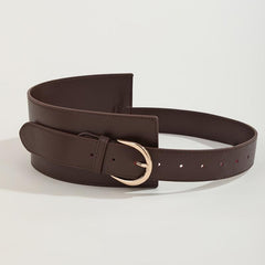 Wide PU Leather Belt Vintage Costume Waist Belt For Women Girls