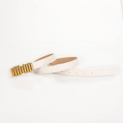 Ladies Metal Buckle Solid Belt Accessories