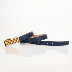 Ladies Metal Buckle Solid Belt Accessories
