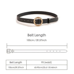 Loop Women Jeans Belt PU Leather Ladies Belt For Jeans Pants Dress Waist Belt
