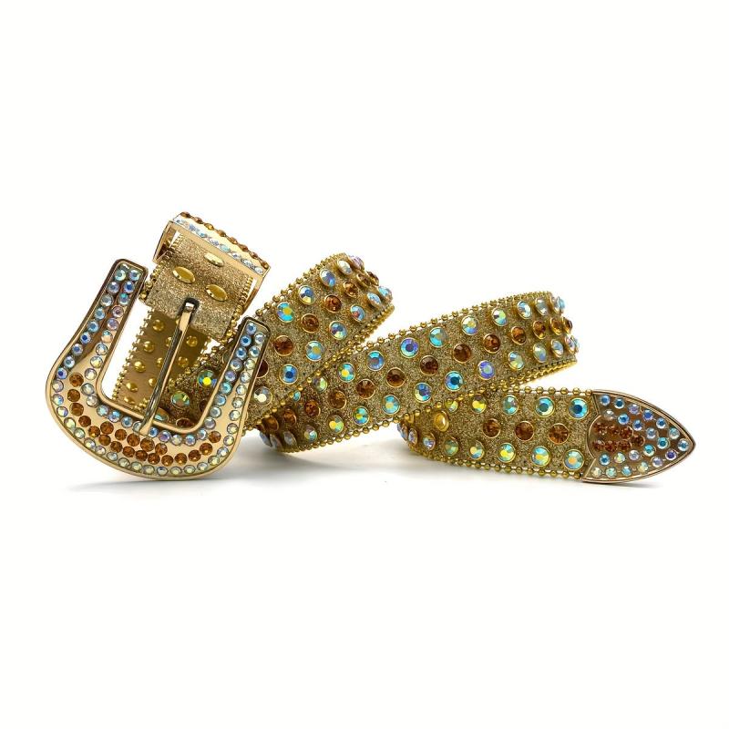Sparkling Rhinestone Belt Hip Hop Western Cowboy Cowgirl Belt