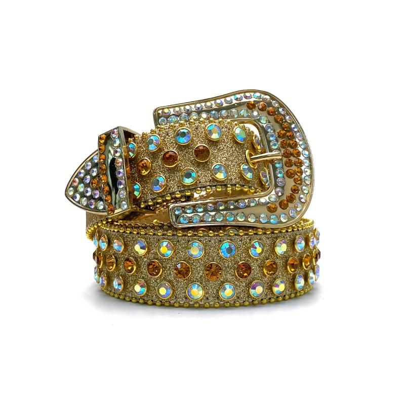 Sparkling Rhinestone Belt Hip Hop Western Cowboy Cowgirl Belt