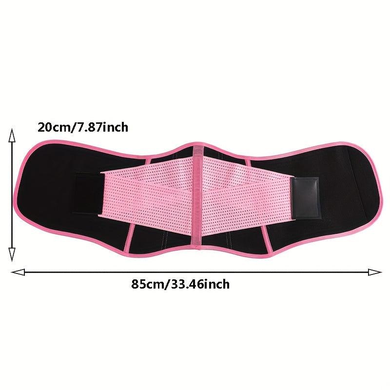 Pink Sweat Belt Fitness Sports Waist Protector Women's Abdominal Body Sculpting
