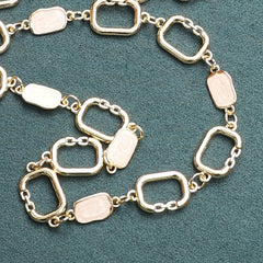 Golden Geometric Metal Waist Chain Vintage Dress Girdle