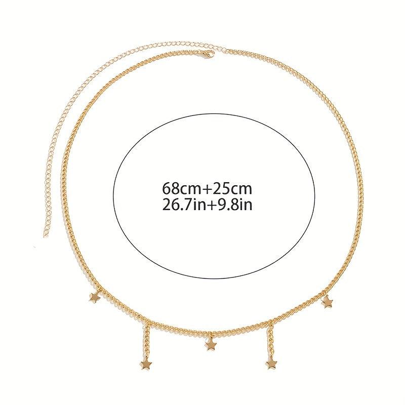 Bohemia Star Tassel Waist Chain Beach Belly Chain Lucky Stars Bikini Waist Chain