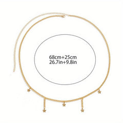 Bohemia Star Tassel Waist Chain Beach Belly Chain Lucky Stars Bikini Waist Chain