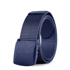 Canvas Belt Hypoallergenic Metal Nylon Cloth Belt Automatic Buckle Casual Jeans