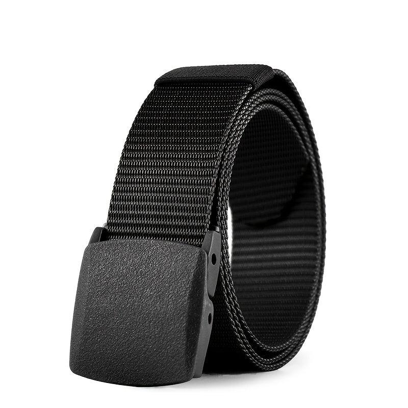 Canvas Belt Hypoallergenic Metal Nylon Cloth Belt Automatic Buckle Casual Jeans