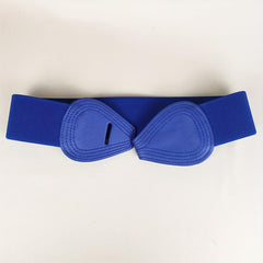 Elastic Wide Belt 8-shaped Faux Leather Belt Dress Skirt Decoration