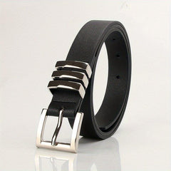 Square Pin Buckle PU Belt Women Dress Jeans Casual Belt