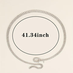 Rhinestone Tassel Waist Chain Body Chain