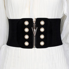Women Corset Wide Elastic Waist Belt Cinch Stretch Waistband