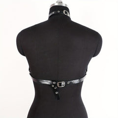 Gothic Hollow Out Harness Belt Rivet Caged Bra Chest Harness