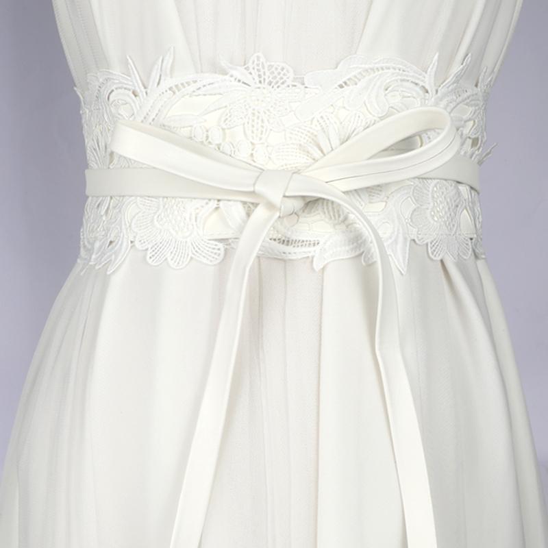 Wide Lace Waist Belt for Women Dress Skirt