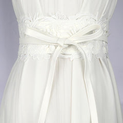 Wide Lace Waist Belt for Women Dress Skirt