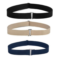 Canvas Stretch Braid Belt Women No Show Invisible Belt Elastic Waist Belt