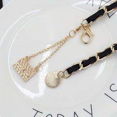 Golden Chain Tassel Waist Belt for Women Dress Girdle