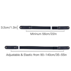 Women's No Buckle Invisible Stretch Belt Adjustable Elastic Buckle