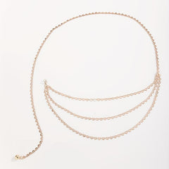 Golden Heart Hollow Out Chain Belt Dress Girdle Women Accessories