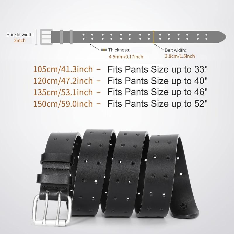 Men's Double Claw Leather Casual Alloy Belt