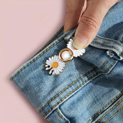 Adjustable Waist Tightener Buckle Chrysanthemum Clip