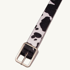 Cow Printed Pu Waist Belt Women Cow Belt Cowboy Bull Waistband