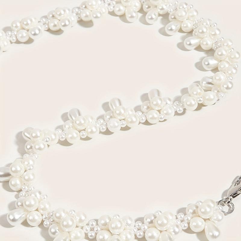 Faux Pearl Waist Chain Belly Chain Decorative Girdle For Women