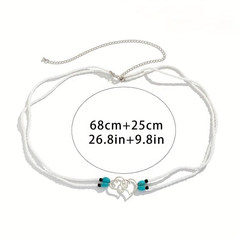 Bohemian Double Layer Beads Waist Chain for Women