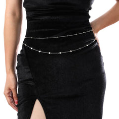 Metal Waist Chain Sequin Circular Piece Body Chain Belly Chain