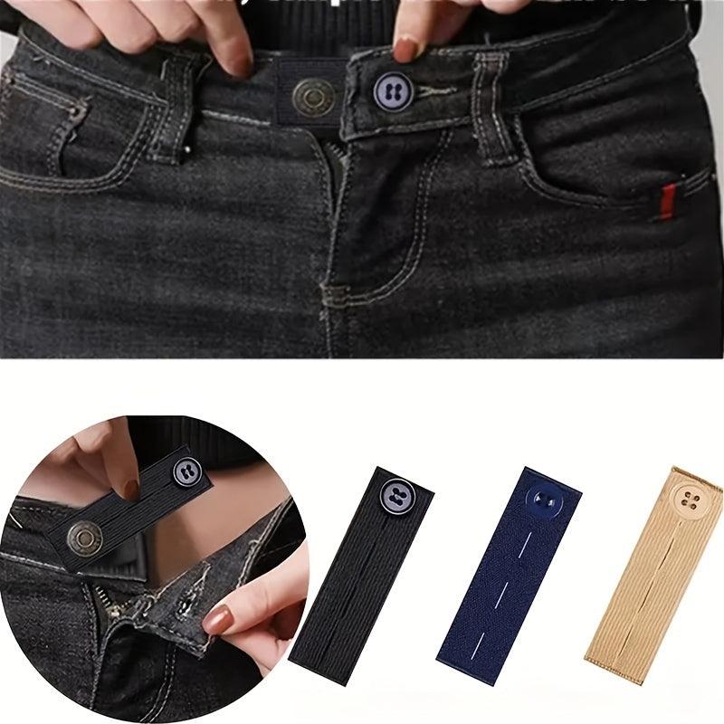 Elastic Waist Extenders for Jeans Pants Button Extender