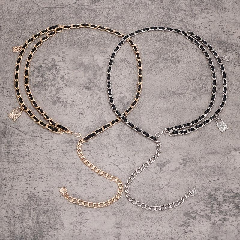 Chain Belt Women's Waist Chain Accessories for Skirt Shirt Pants