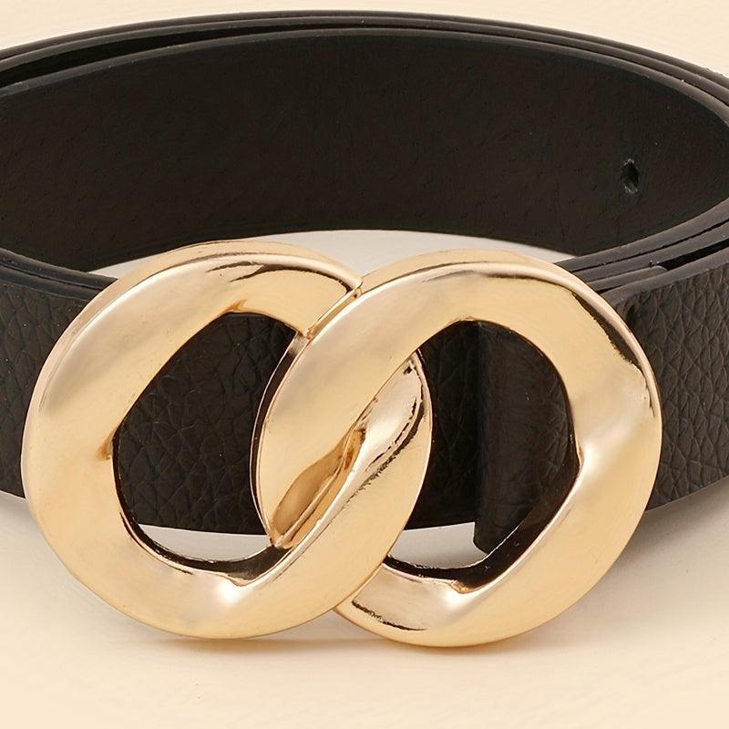 8 Shaped Buckle Belt Set - Women's Casual & Classic Belt for Dress and Pants