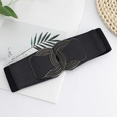 Women's Waist Belt Cover Skinny Elastic Decorative Dress Belt