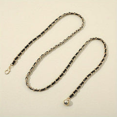 Adjustable Braided Waist Chain Ball Pendant Belly Chain Decorative Dress Girdle