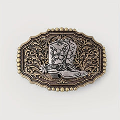 Vintage Boot Belt Buckle For Women & Men Western Jeans Accessories