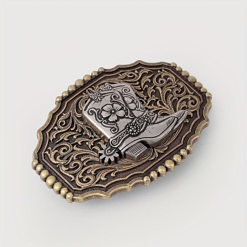 Vintage Boot Belt Buckle For Women & Men Western Jeans Accessories