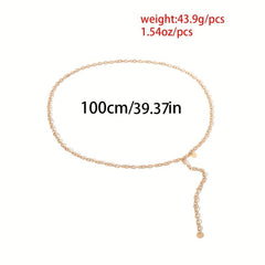 Metal Tassel Body Chain Waist Belt Dress Accessory