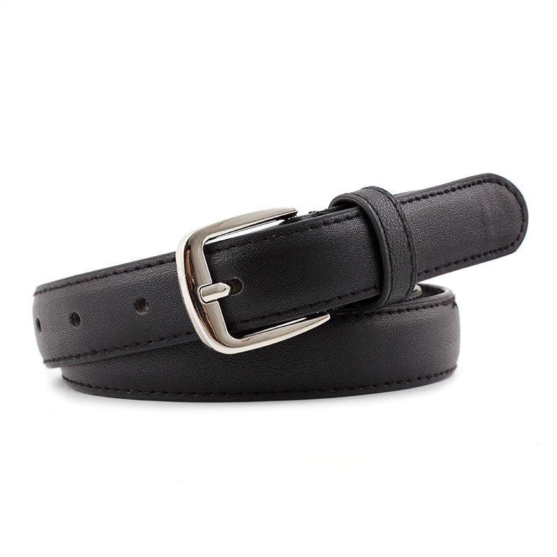 Women's Pin Buckle Leather Belt for Jeans