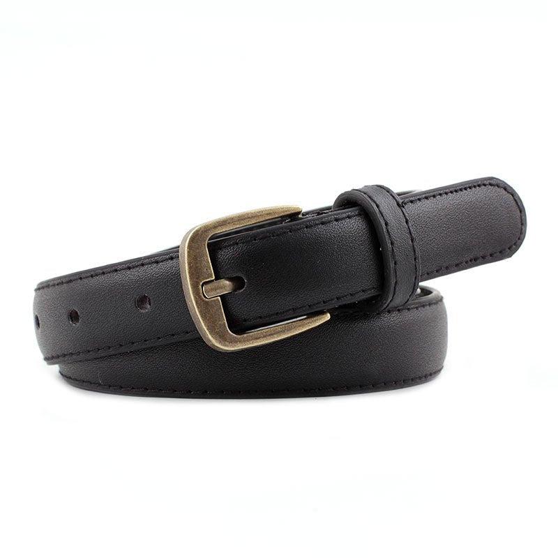 Women's Pin Buckle Leather Belt for Jeans
