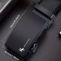 Men's PU Automatic Buckle Belt For Wedding Daily