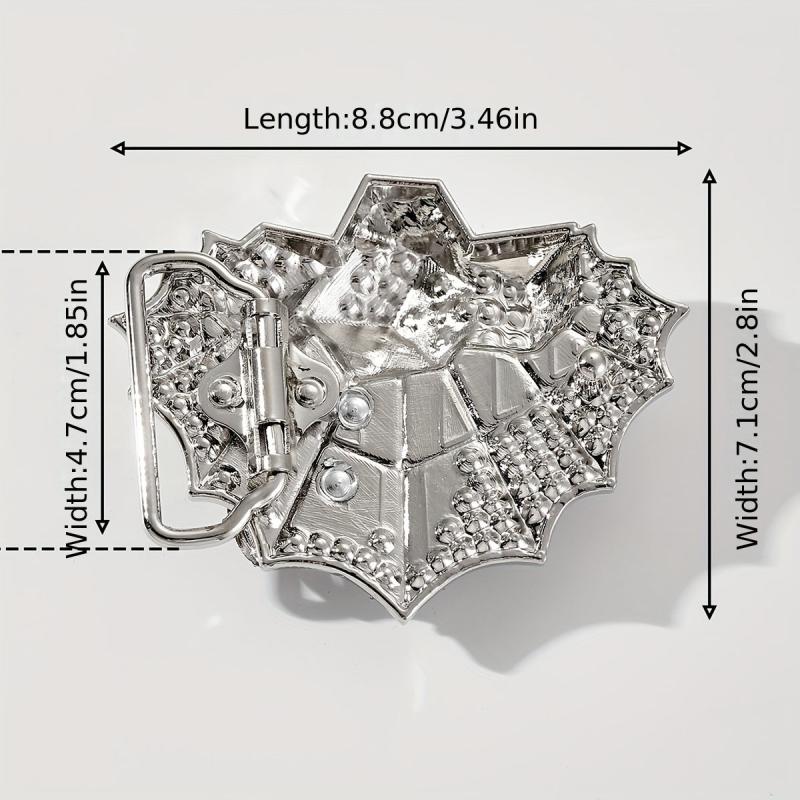 Vintage Silvery Spider Belt Buckle for DIY