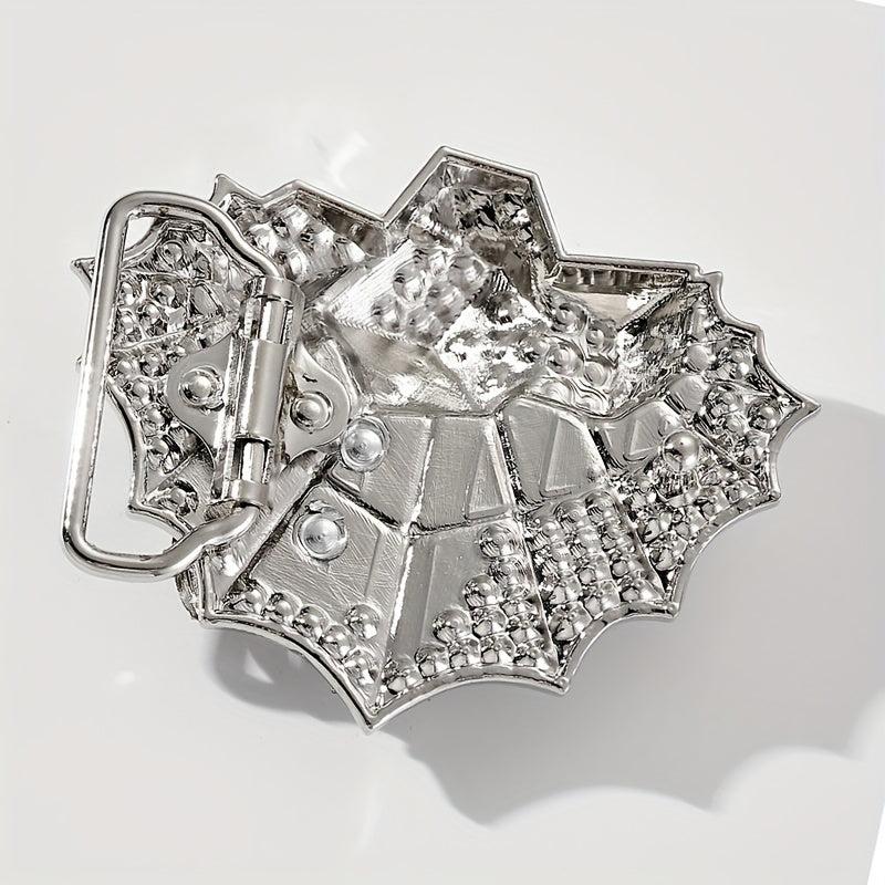 Vintage Silvery Spider Belt Buckle for DIY