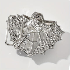 Vintage Silvery Spider Belt Buckle for DIY